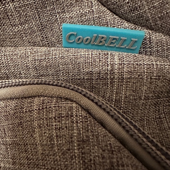 CoolBELL Backpack Diaper Bag Gray  Many Pockets Insulated Padded 16" Never Used - Picture 2 of 10